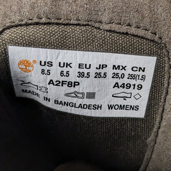 Timberland Gracelyn Waterproof Mid Boots, Dark Green, Women's 8.5 M - Picture 6 of 6